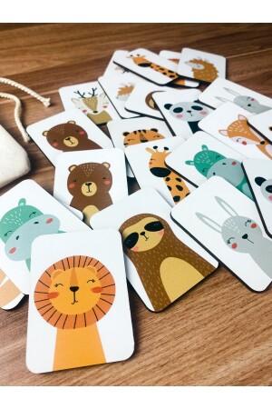 Intelligence Cards Matching Game Memory Card Wooden Educational Puzzle Toy - Enjoymydesign