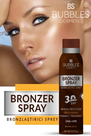 Intense Bronzing Spray Free Dye Panthenol Vitamin E 150ml bsa005 - bs bubbles cosmetic