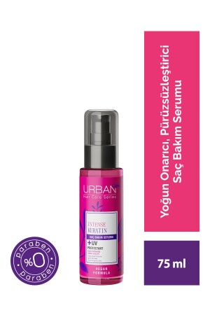 Intense Keratin Special Hair Care Serum for Excessively Damaged Hair-vegan-UV Protection-75 ml - Urban Care