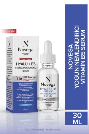 Intense Moisturizing Hyaluronic Acid 2% + Panthenol + Vitamin B5 Perfume-Free Serum NOVEGA008 - Novega