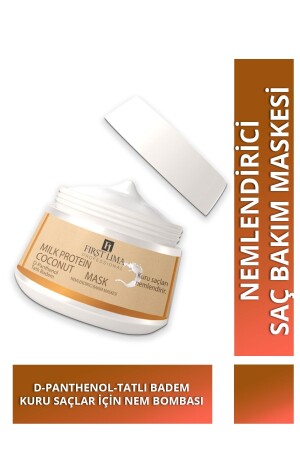 Intense Moisturizing Milk Protein & Coconut Hair Care Mask for Dry Hair 500 ml Moisture Bomb - First Lima Professional