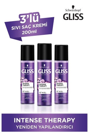 Intense Therapy Reconstructing Leave-in Liquid Conditioner 200 ml 3-pack - Gliss