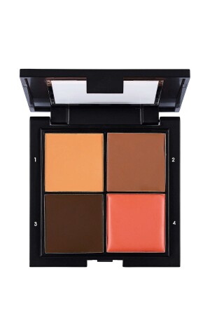 Intensely Pigmented Contour Palette - Contour Palette - 004 Dark - 8690604370818 - Flormar