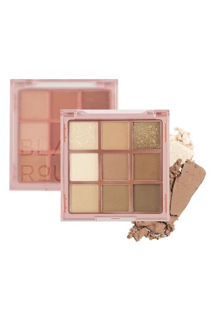 Intensely Pigmented Eyeshadow Palette Containing Matte, Shimmer and Glitter Colordation Mood Palette Brickdation TYC00638894009 - Black Rouge