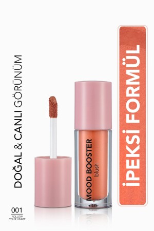 Intensely Pigmented Liquid Blush (ORANGE) - Mood Booster Lbl. - 001 Follow Your Heart - 8682536043700 - Flormar