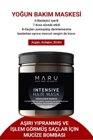Intensive Repair Intensivpflege-Haarmaske für geschädigtes Haar 500 ml. - Maru