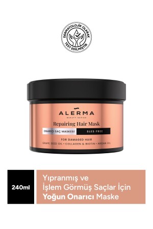 Intensive Repairing Sulfate-Free Hair Mask for Damaged and Treated Hair 240 ml - Alerma