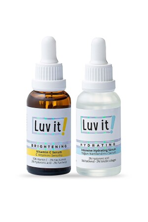Intensives Feuchtigkeitsserum + Vitamin-C-Serum (Feuchtigkeitscreme, Aufheller, Hauttonausgleicher) LUVIT104 - Luv it!