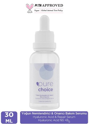 Intensives feuchtigkeitsspendendes und reparierendes Pflegeserum 30 ml (Hyaluronsäure 5 % + Panthenol Vitamin B5 5 %) PC – 1003 - Pure Choice