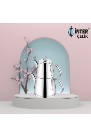 Inter Çelik Hanzade Medium Size Teapot Plain UGR75 - İNTER CELİK