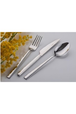 Inter Çelik Nil 72 Piece Spoon Fork Knife Set EROLTRND6321 - İnter