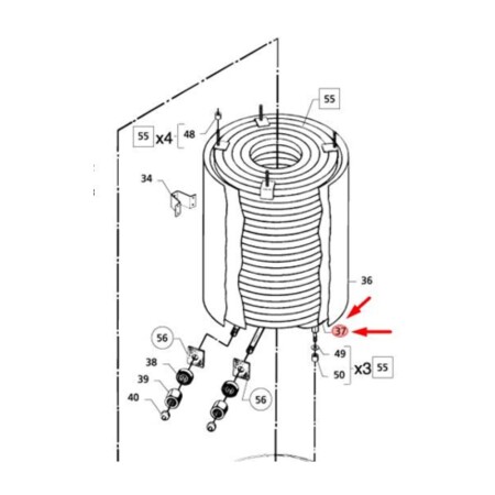 Internes Kesselisolationsmaterial NILFISK 6185927 - Nilfisk Parts