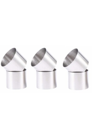 Intime - 6 Piece Round Parfait - Single Cake Mold - 8x6 Cm i6541651653 - intime endüstriyel mutfak