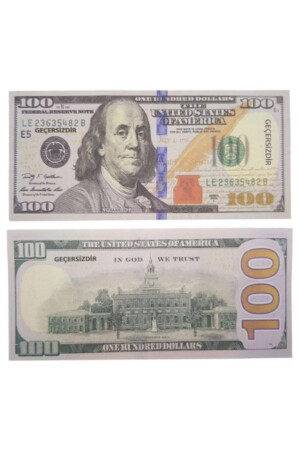 Invalid Joke Wedding Money Fake Money 100 Pieces of Game Money 100 Dollars - İrhanlar