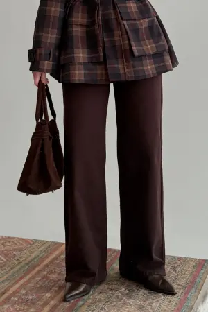 İp Kemerli Mng Model Palazzo Jean Acı Kahve - Nuuwears