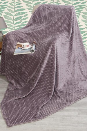 İpeksoft Tomurcuk Single Mink Blanket Ash Purple PBT-514. 10001. 306 - AKSU