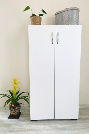 Irmak Multi-Purpose Cabinet Shoe Storage Cabinet 2 Doors 4 Compartment Shoe Rack - Irmak Mobilya