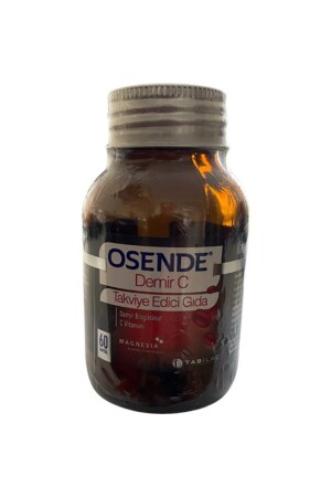 Iron C - Iron Bisglycinate Ester Vitamin C 60 Capsules - Osende