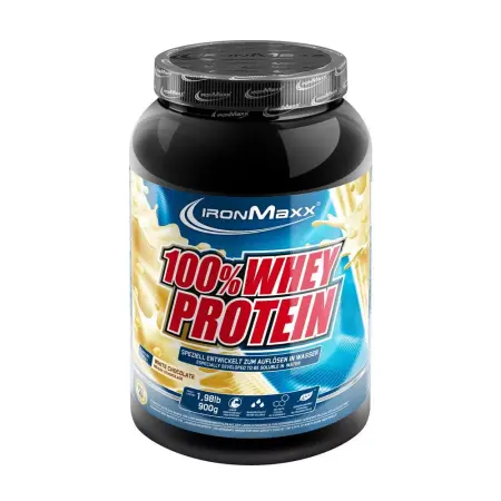 Ironmaxx 100% Whey Protein (900 g, White Chocolate) - Ironmaxx