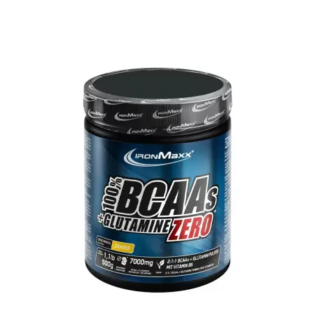 Ironmaxx BCAA+Glutamine Powder (500 g, Orange) - Ironmaxx