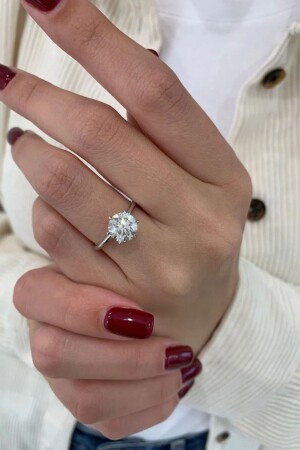 Işıklı Kutuda 1.50 Karat Tektaş Yüzük - Crystal Diamond Zirconia