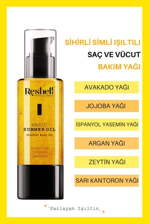 Işıltı Veren Saç ve Vücut Bakım Yağı 100 ml - Reshell
