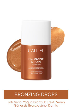 Işıltı Verici Yoğun Bronzluk Efekti Veren Güneşsiz Bronzlaştırıcı Damla 32 Ml - CALLİEL