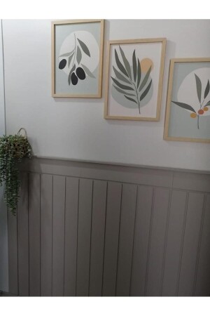 Iskandınav Model( 18 X 104 Cm )Dekoratif Duvar Paneli Boyanabilir Ahşap 6 Mm Ham Mdf Duvar Paneli - Renkli Duvarlar