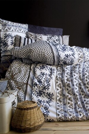 Issimo Home Brezza Ranforce Duvet Cover Set Double Issimo-Rf-Ç. K-N. T-Brezza - İssimo Home