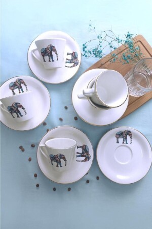 Istanbul Elephant 12-teiliges Teetassen-Set für 6 Personen 69247-5 - Glore