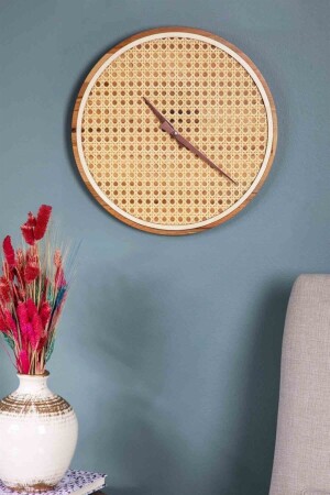 Istanbul Series Şile Hazeran Wooden Wall Clock TXB24A2D03345 - AHŞAP FABRİKASI