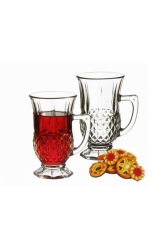 Istanbul Set of 6 Tea Glasses with Handles 55671 - Paşabahçe