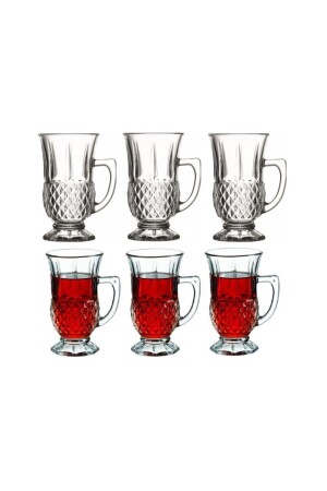 Istanbul Set of 6 Teacups - Paşabahçe