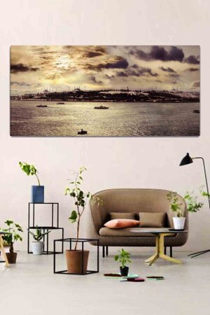 Istanbul Yarım Ada Kanvas Tablo 60x140 İSTNBLYRMADA016 - ColorVision