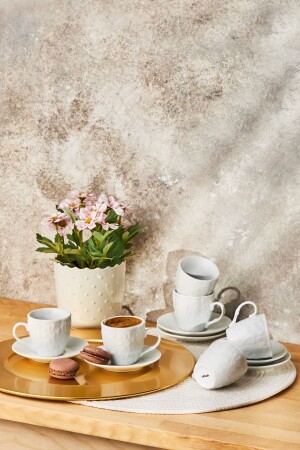 İstinye Coffee Cup Set for 6 Persons 90 ml 600. 15. 01. 2404 - Emsan