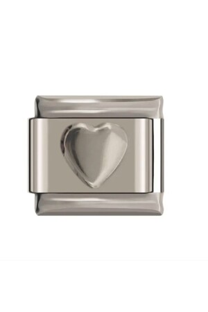 Italian Stainless Steel 9mm Heart Charm - Naturel Tılsım