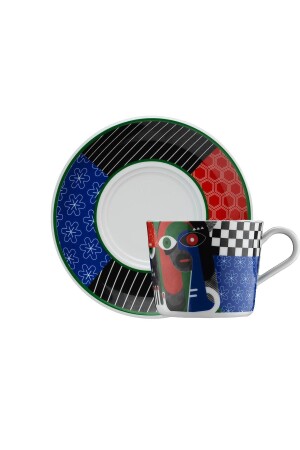 Itır 2 Piece Single Tea Set 10878 Pattern - Kütahya Porselen