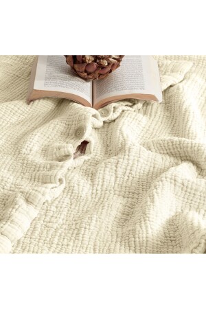 Ivory 100% Cotton 4 Layer Muslin Baby Duvet Cover Set (WITHOUT SHEET) - Destinyhometex