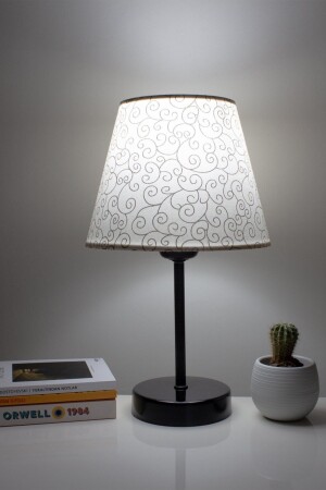 Ivy Modern Bedroom Lampshade Black Leg Table Lamp ABSabajur-5000SMöbel & Wohnen, Beleuchtung, Lampenschirme! - Vivido Abajur