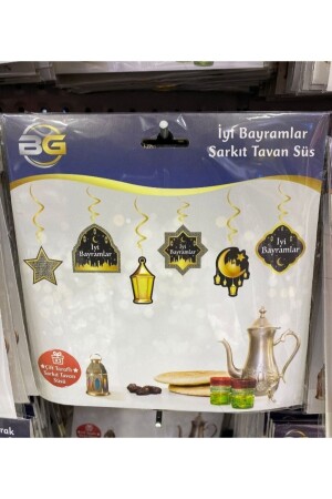 Iyi Bayramlar 6 lı Tavan Sarkıt Ramazan Süs bayram6lı - BG