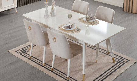 Izmit Ecru Table Set - Cadde Yıldız
