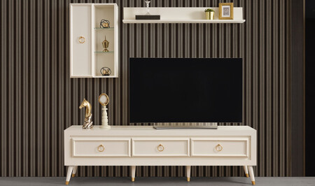 Izmit Ecru TV Unit - Cadde Yıldız