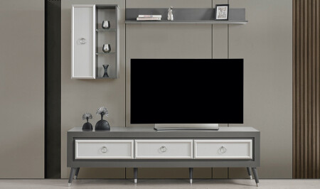 Izmit Gray TV Unit - Cadde Yıldız