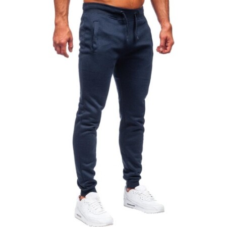 J.Style Herren-Sweatpants Fleece Blau 68XW01-25 - J.STYLE