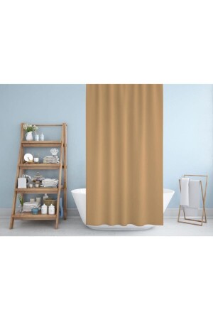 Jackline Bathroom Shower Curtain 0010 Beige Double Wing 2x120x200 BAPJAC0010BEJC - Zethome