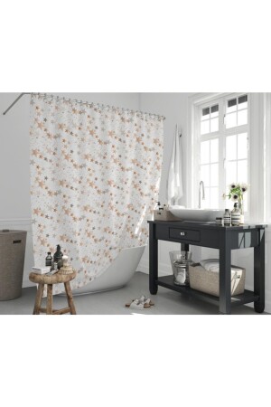 Jackline Bathroom Shower Curtain 6812 Single Wing 1x180x200 BAPJAC6812STT - Zethome