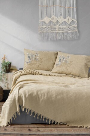 Jacquard Double Pique Set Origin Cappuccino 3025p - Cotton Box