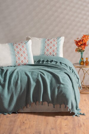 Jacquard Double Pique Set Papina Mint 8680108067840 - Cotton Box