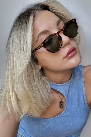 Jade Güneş Gözlüğü Unisex Round Yuvarlak Leopar - Ren Eyewear jade - REN accesories