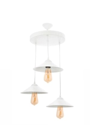 Japanese 3-Piece Rustic Chandelier White japanese 3-Piece white chandelierustikk - OSC HOME